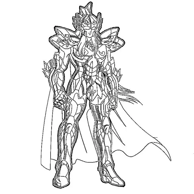 Coloriage Chevalier Du Zodiac - Chevalier à imprimer