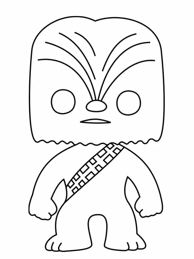 Coloriage Chewbacca - Star wars à imprimer