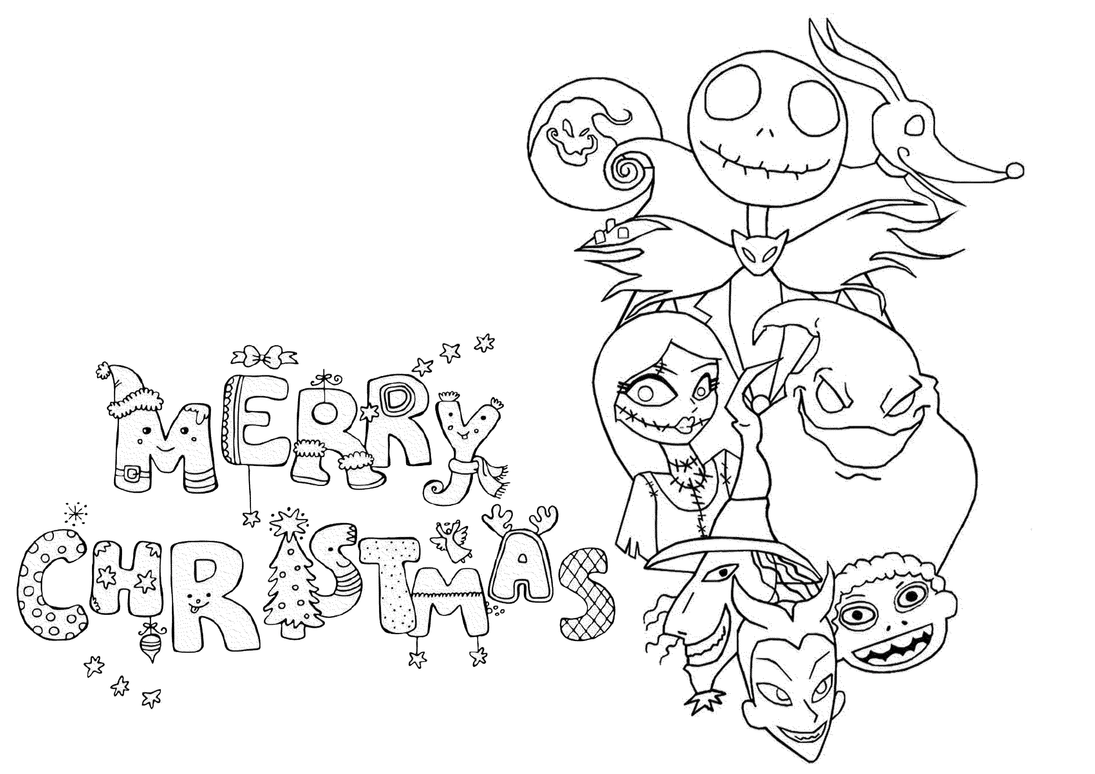 Coloriage Christmas Coloriage Adulte - Noël adulte à imprimer