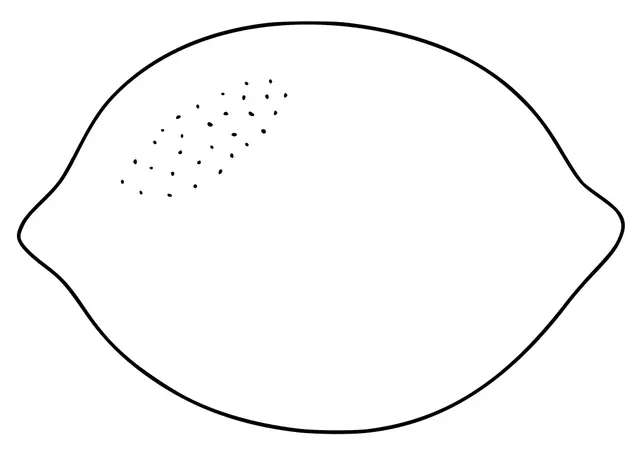 Coloriage Citron - Maternelle à imprimer