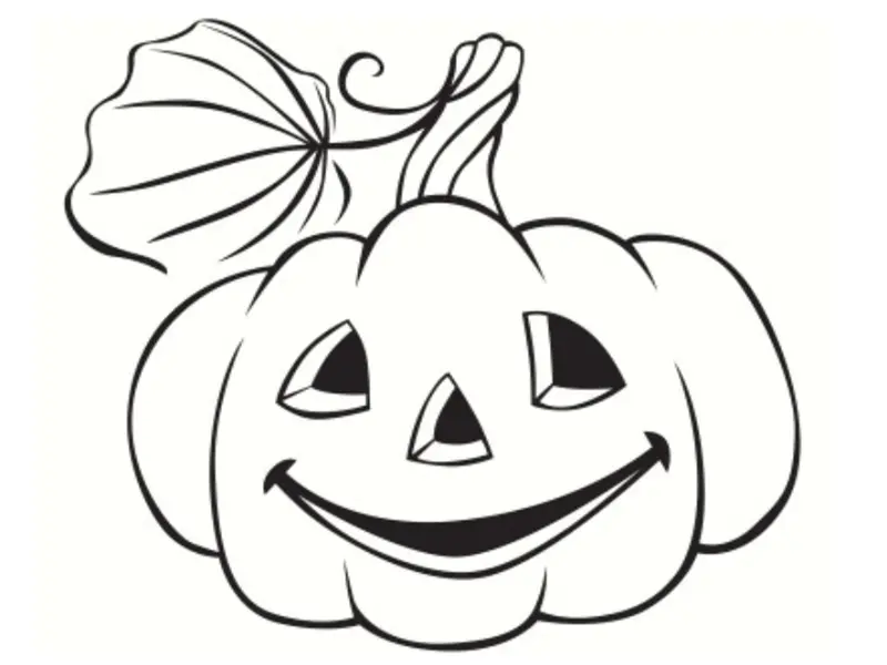 Halloween Pumpkin October coloring page to print