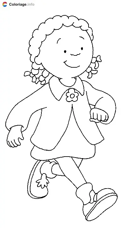 Clémentine Loves Finding Bugs coloring page to print