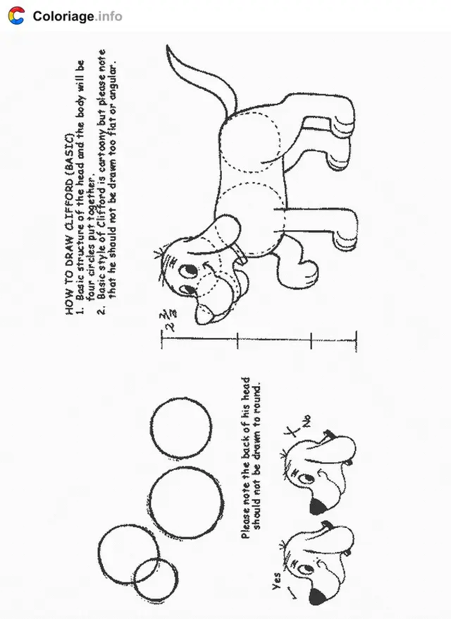 Desenho de Clifford, o Grande Cachorro Vermelho Brincando para colorir