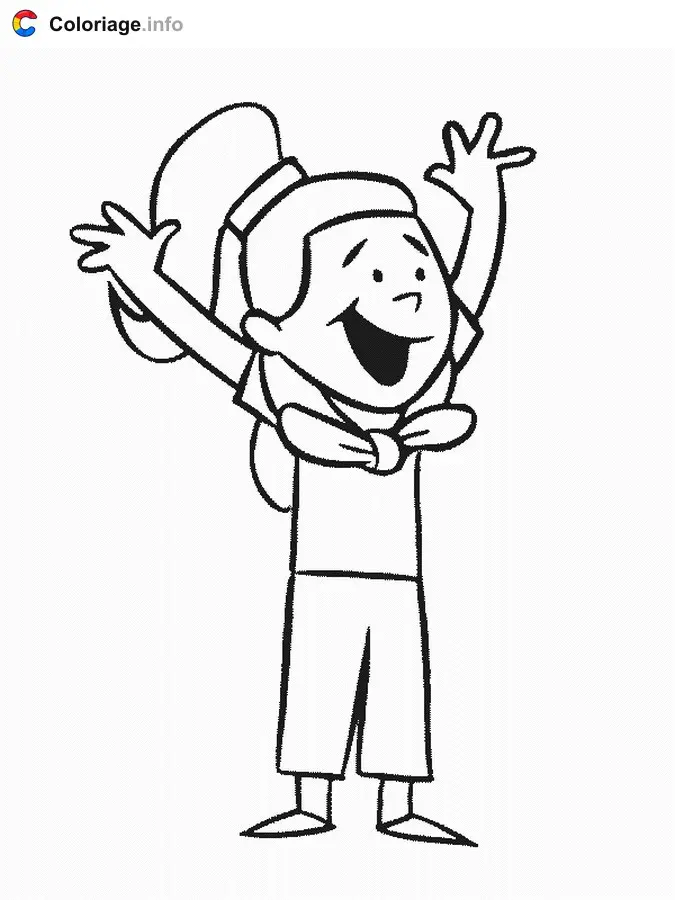 Clifford and Friends Playing Together coloring page to print