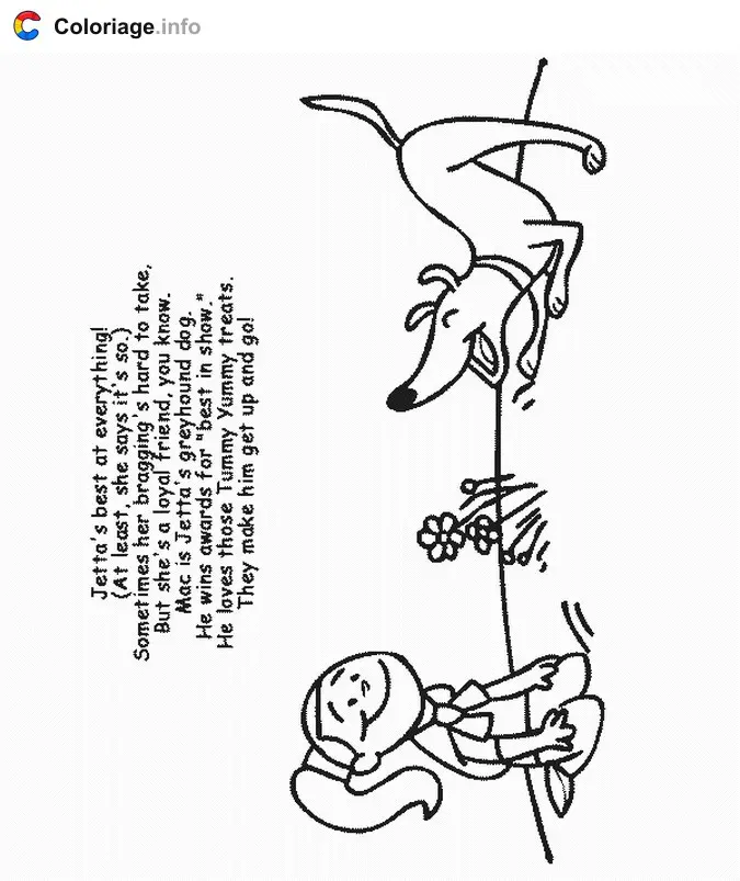Clifford and His Friends coloring page to print