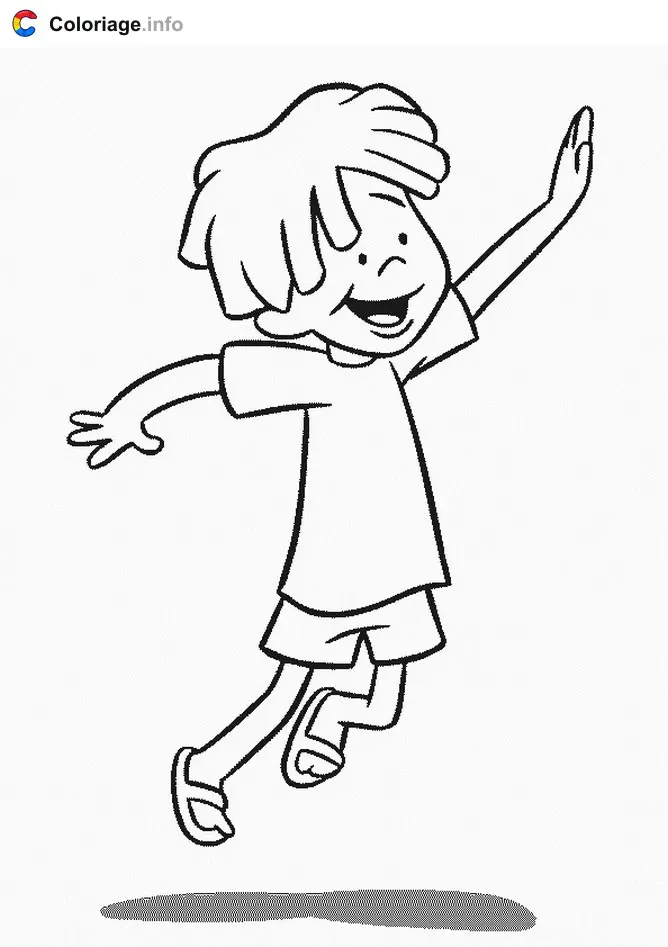 Clifford and Friends Playing coloring page to print