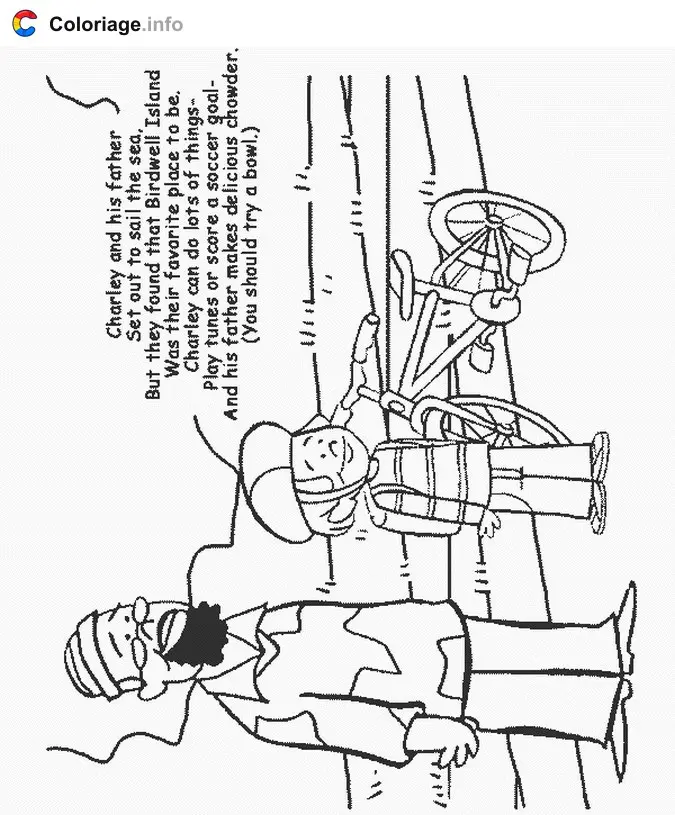 Clifford Playing in the Park coloring page to print