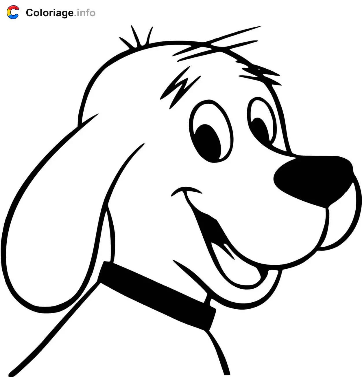 Clifford the Big Red Dog 2021 Cartoon coloring page to print