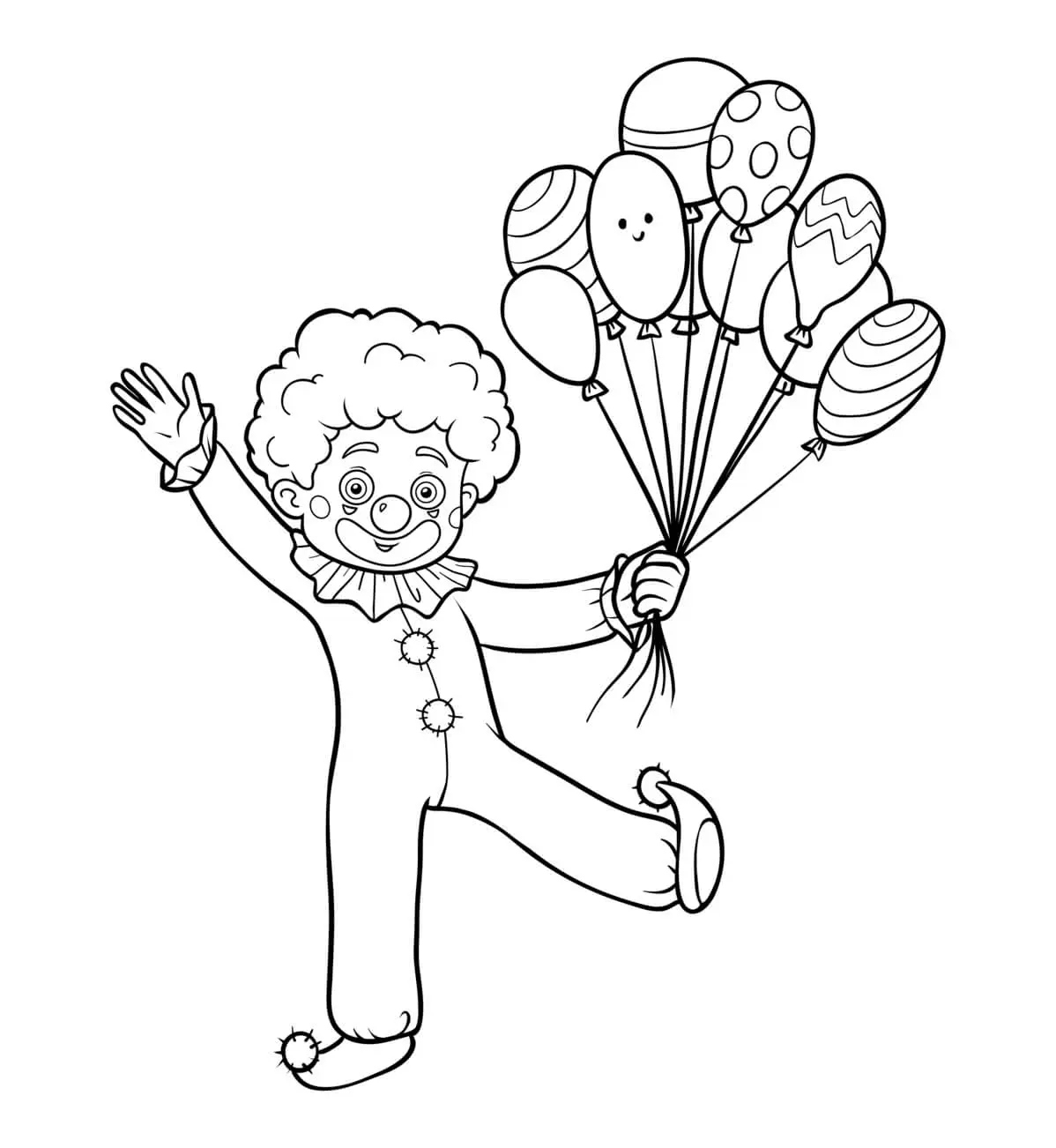 Coloriage Clown Maternelle Facile Pour Enfants - Clown à imprimer