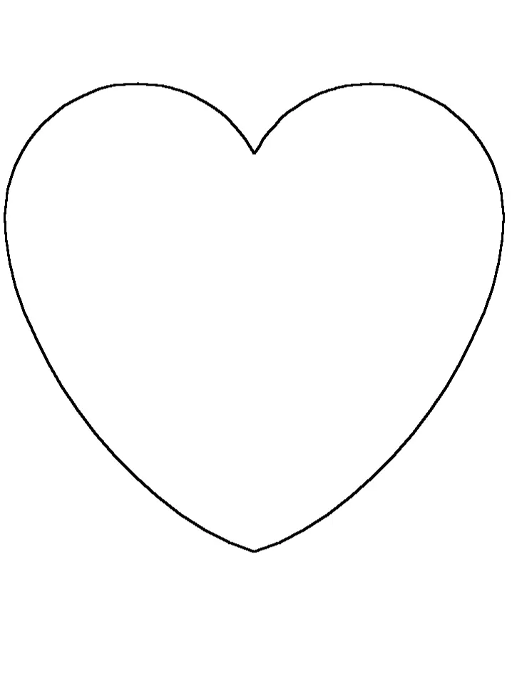 Coloriage Cœur amoureux Saint Valentin - Coeur à imprimer