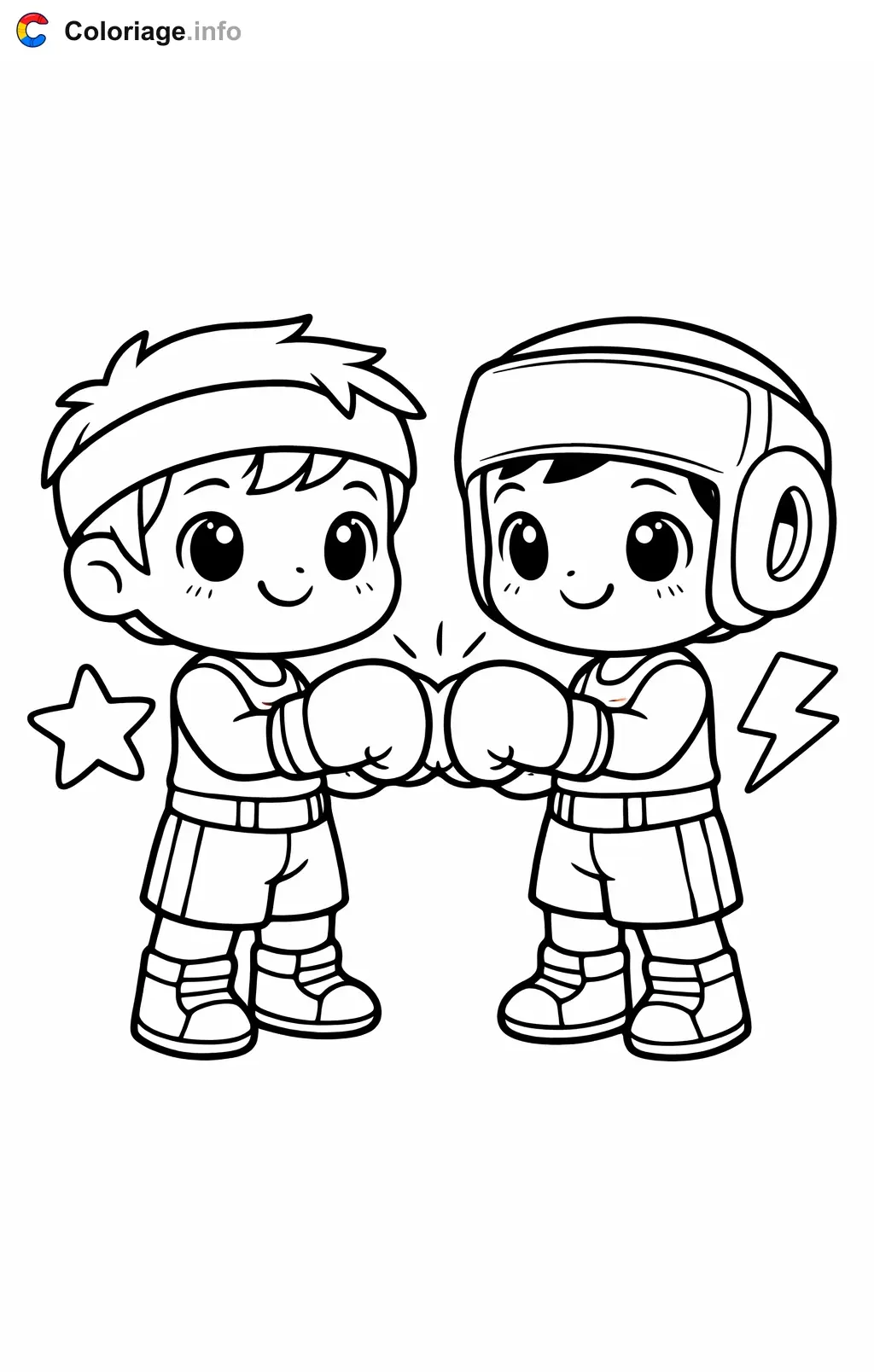 Coloriage Boxe