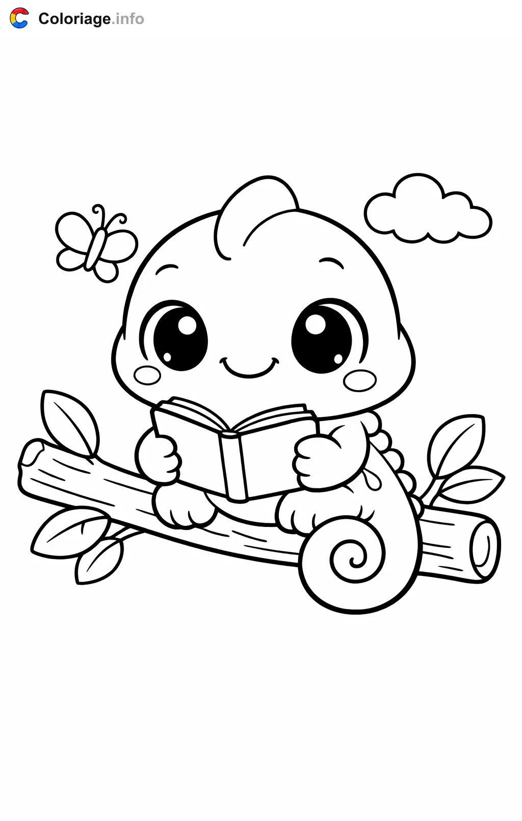 Coloriage Caméléon