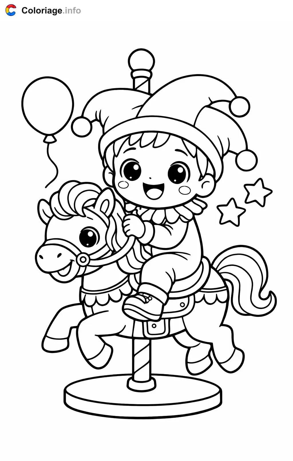 Coloriage Carnaval maternelle