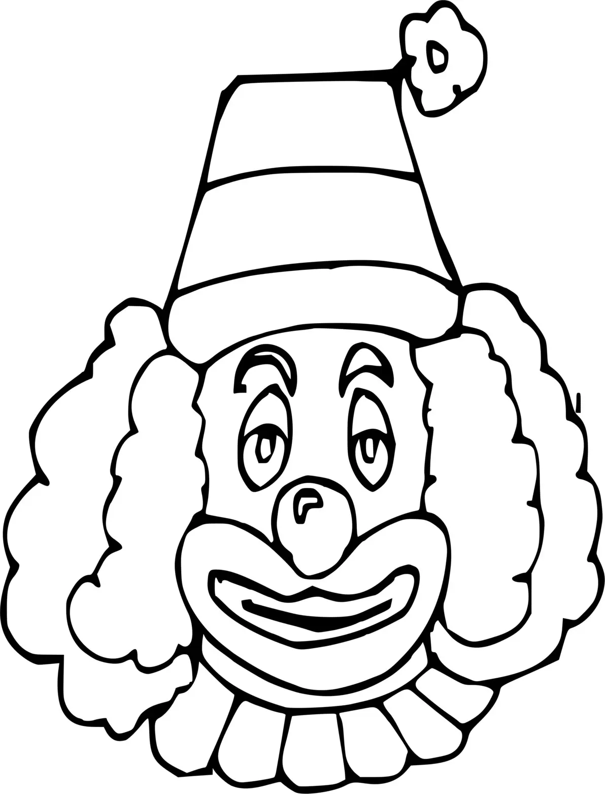 Coloriage De Clown - Clown à imprimer
