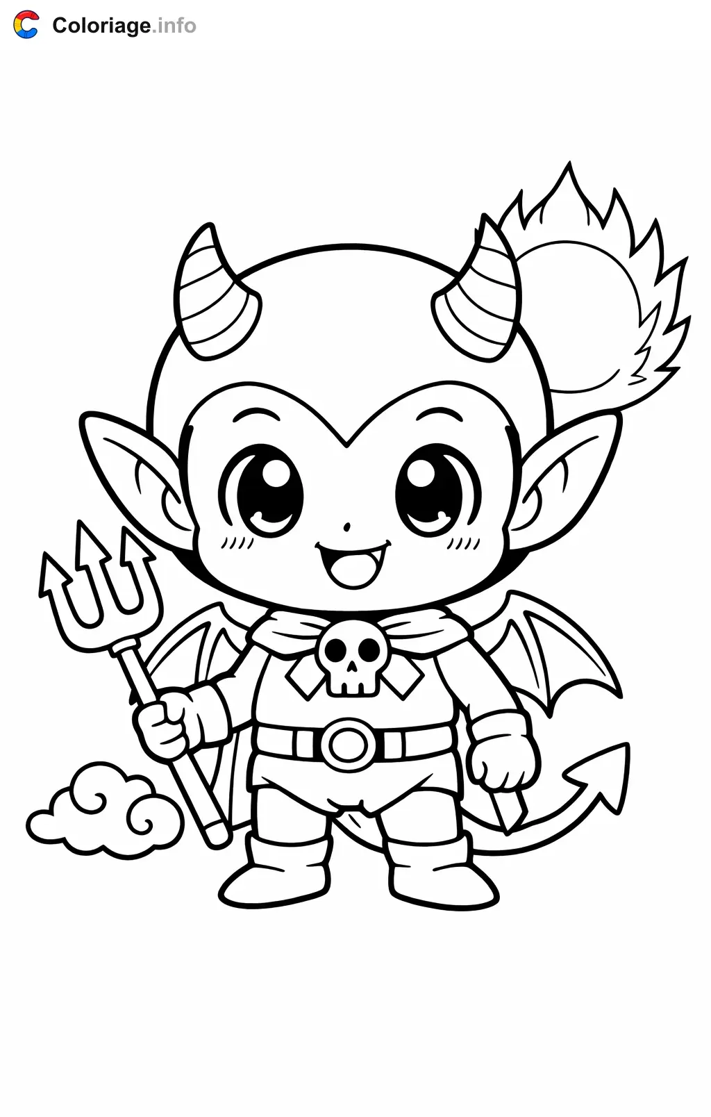 Coloriage Akkuman dans Dragon Ball Z - Dragon Ball Z (DBZ) à imprimer