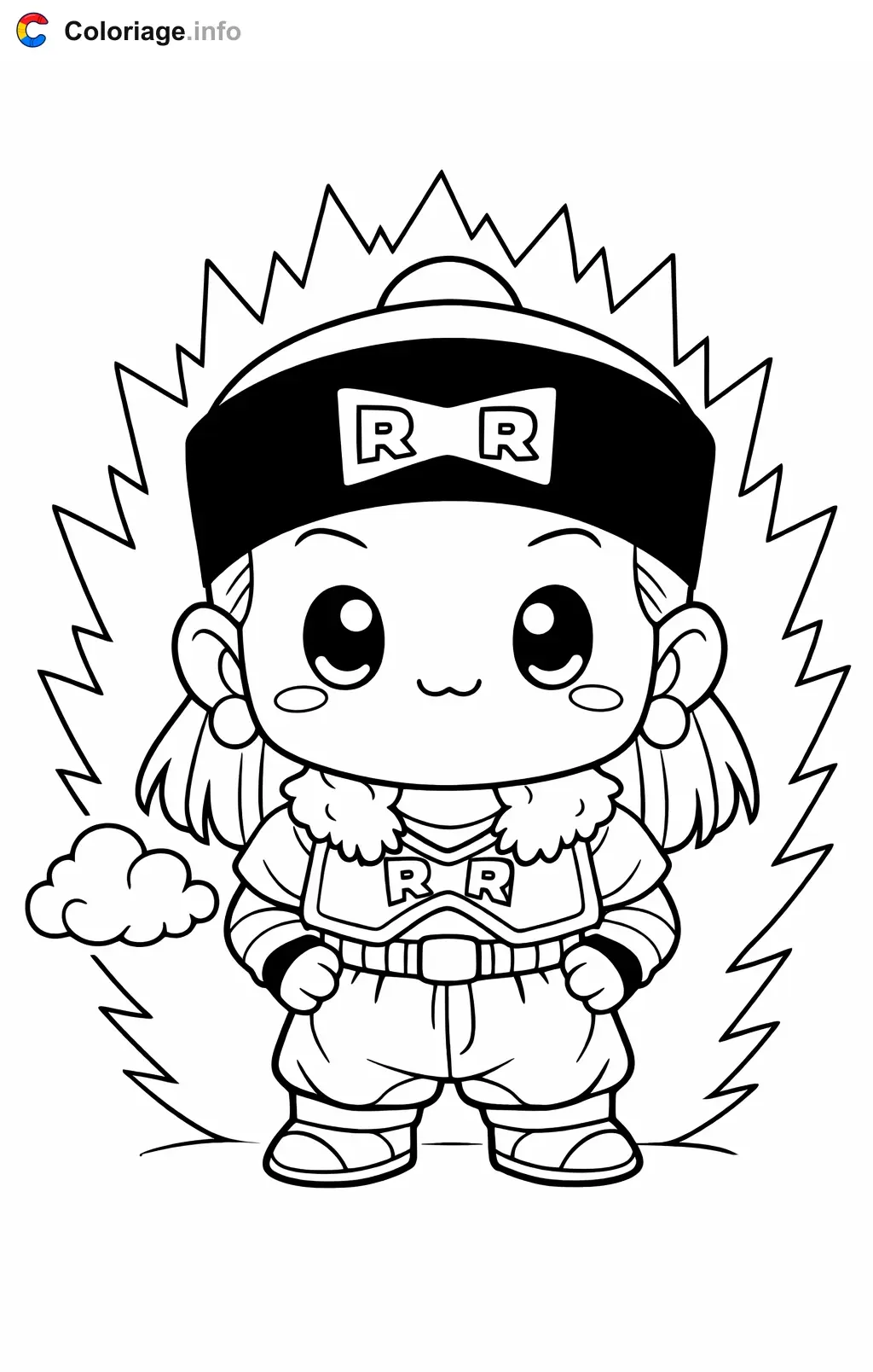 Coloriage C-19 dans Dragon Ball Z - Dragon Ball Z (DBZ) à imprimer