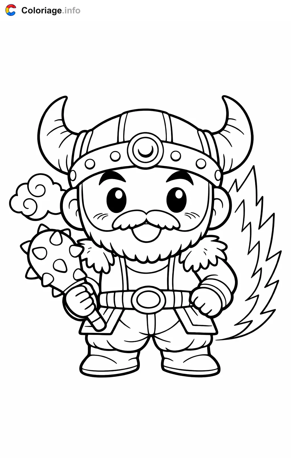 Coloriage Gyûmaô dans Dragon Ball Z - Dragon Ball Z (DBZ) à imprimer