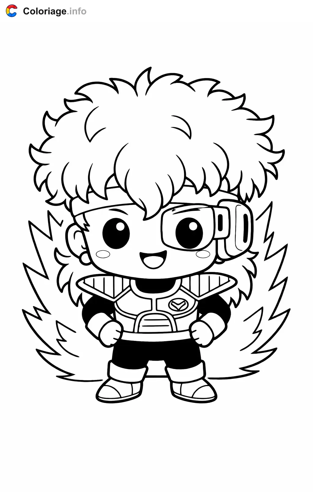 Coloriage Jeese dans Dragon Ball Z - Dragon Ball Z (DBZ) à imprimer