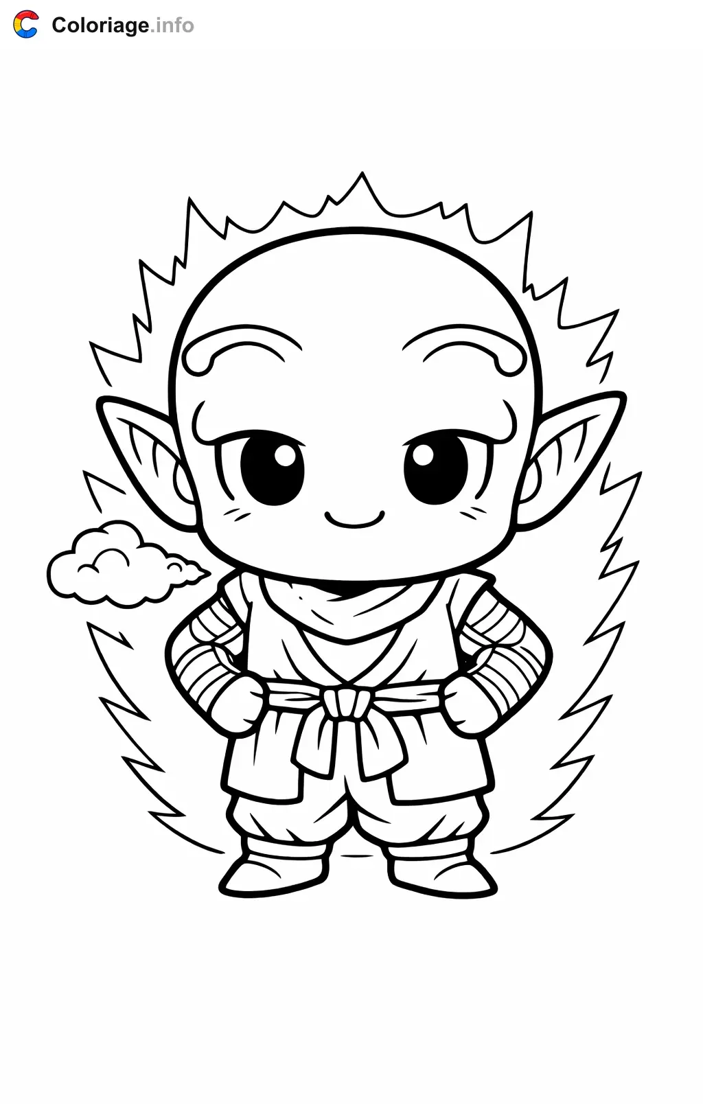 Coloriage Nail dans Dragon Ball Z - Dragon Ball Z (DBZ) à imprimer
