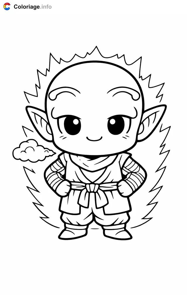 Coloriage Nail dans Dragon Ball Z - Dragon Ball Z (DBZ) à imprimer