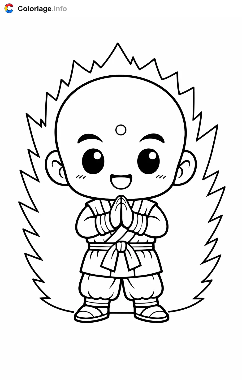 Coloriage Nam dans Dragon Ball Z - Dragon Ball Z (DBZ) à imprimer