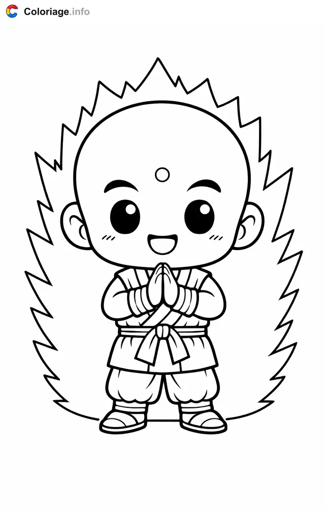 Coloriage Nam dans Dragon Ball Z - Dragon Ball Z (DBZ) à imprimer