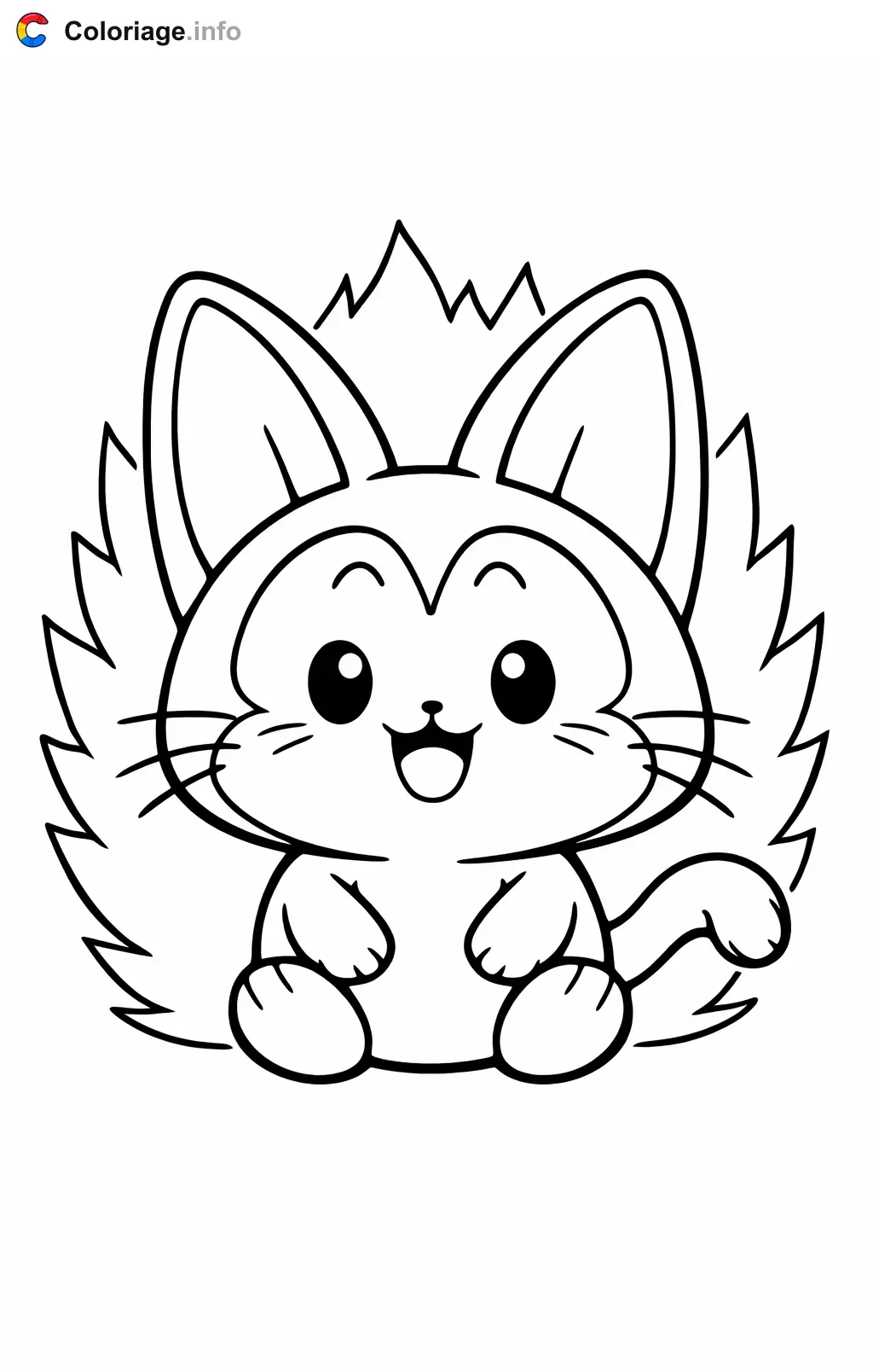 Ausmalbild Pu-erh aus Dragon Ball Z zum Ausdrucken
