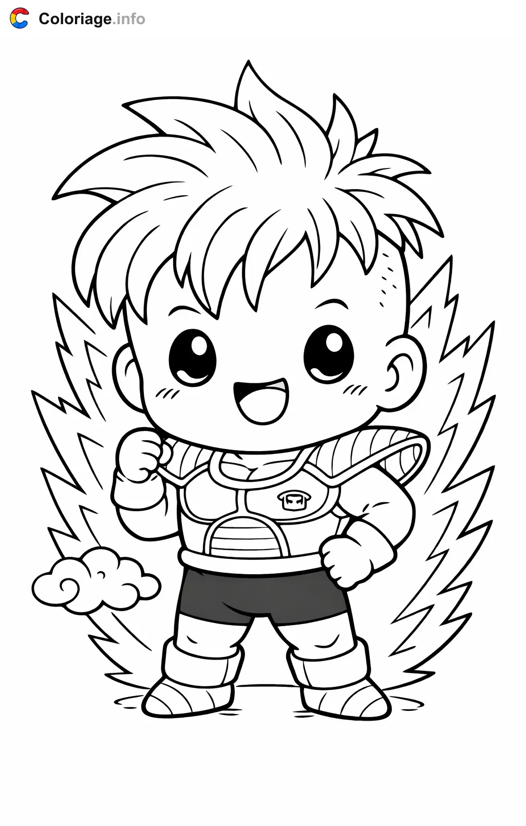 Coloriage Reecom dans Dragon Ball Z - Dragon Ball Z (DBZ) à imprimer