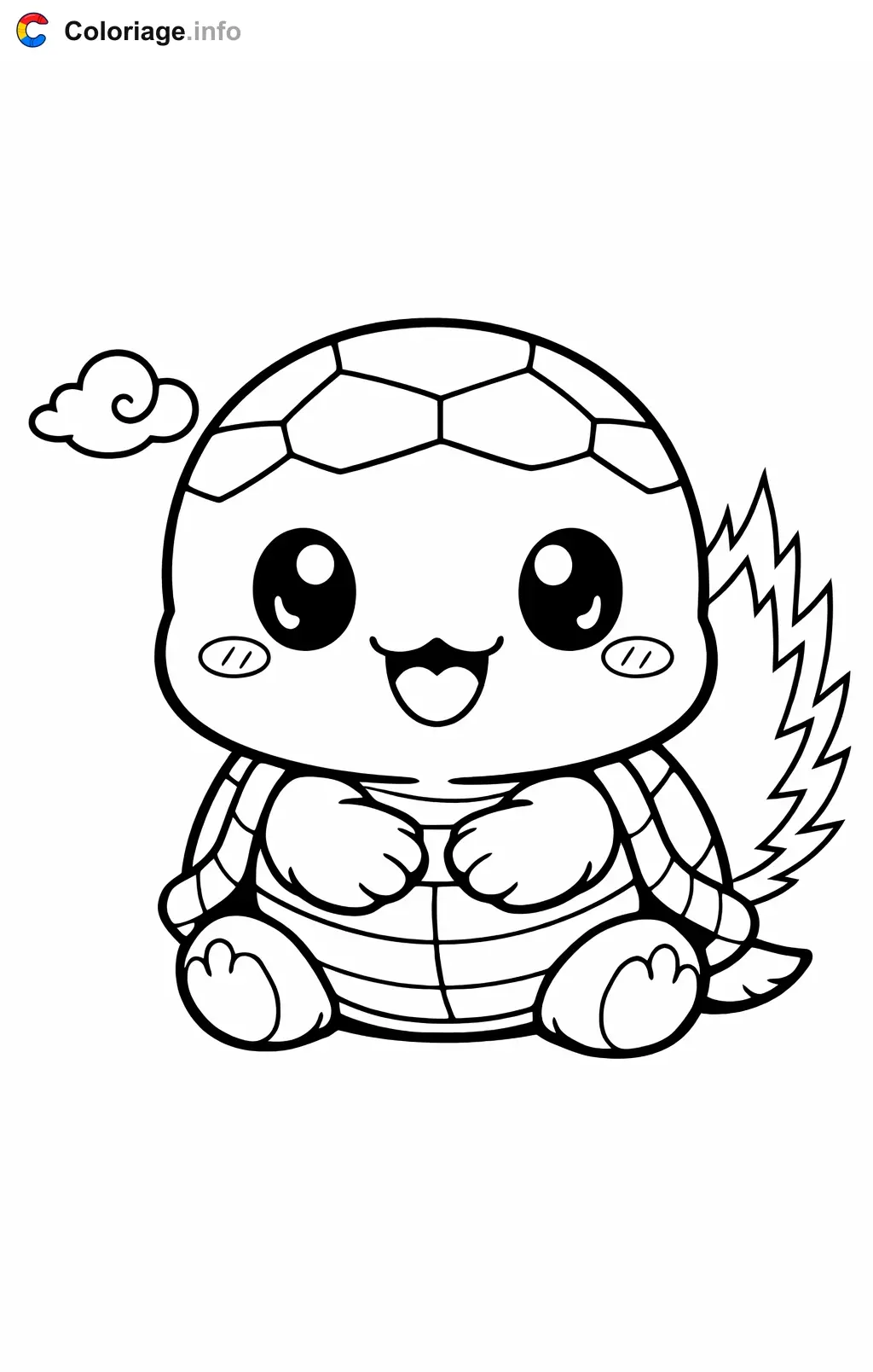 Coloriage Umigame dans Dragon Ball Z - Dragon Ball Z (DBZ) à imprimer