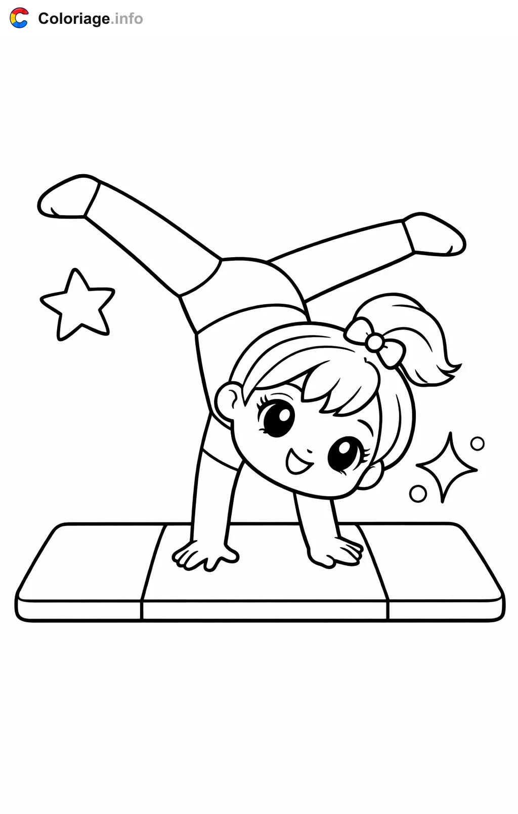 Coloriage Gymnastique