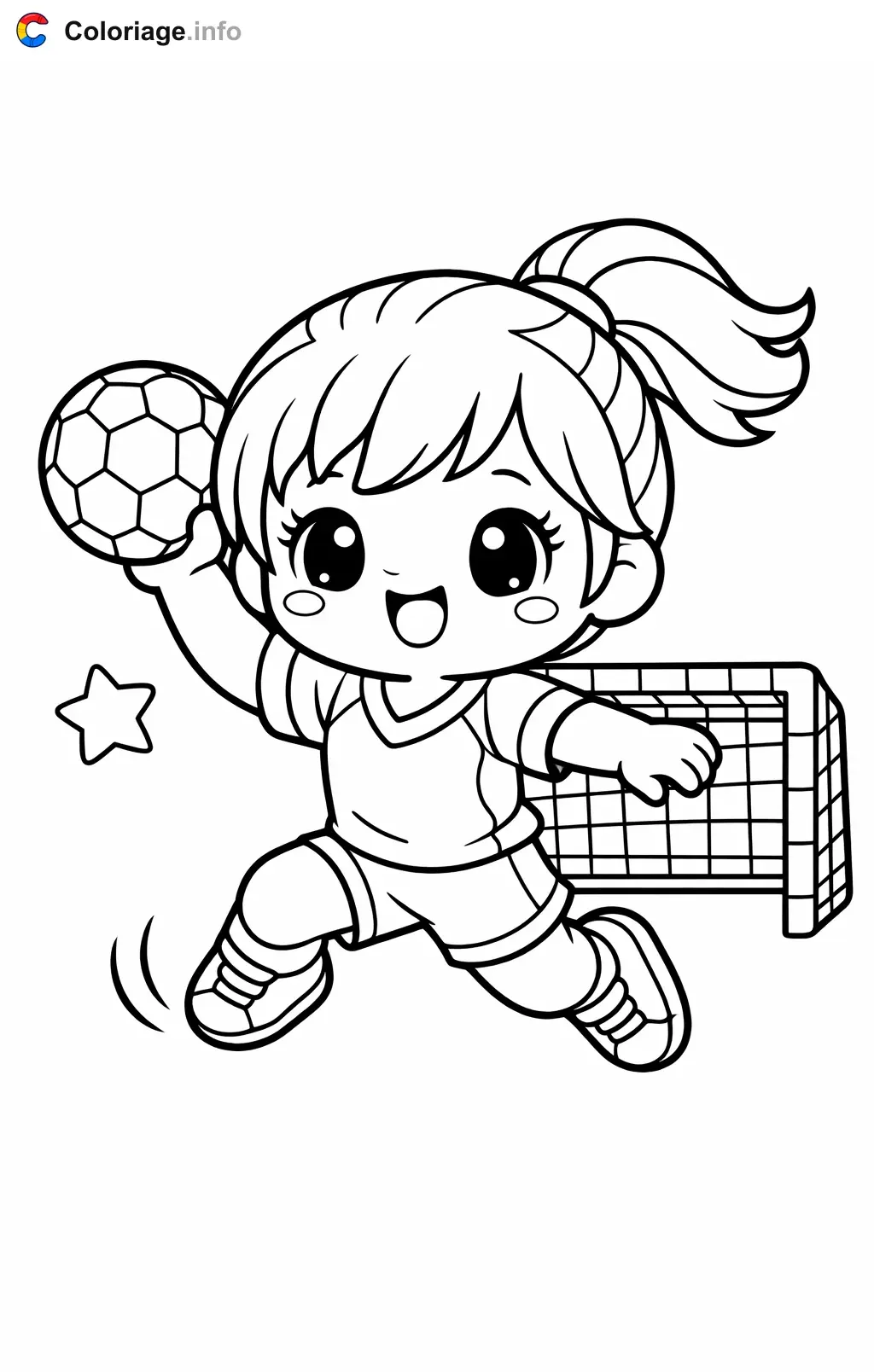 Coloriage Handball