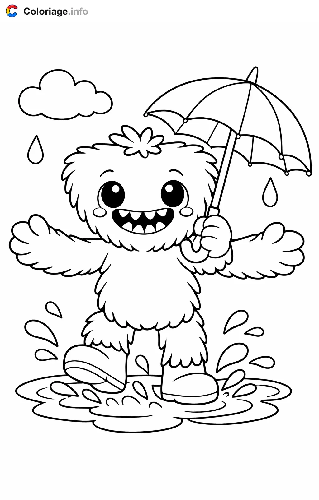 Coloriage Huggy wuggy