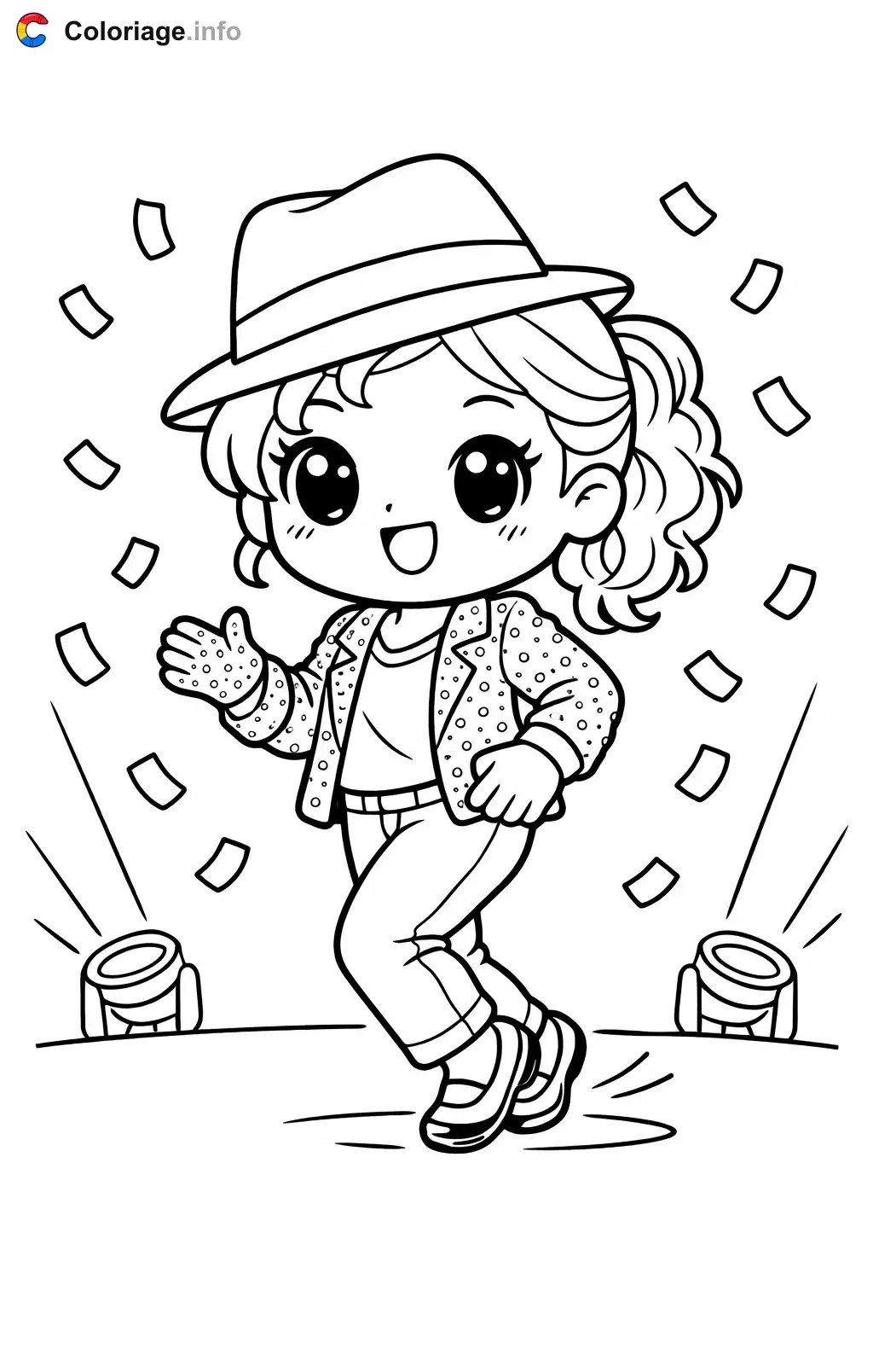 Coloriage Michael Jackson