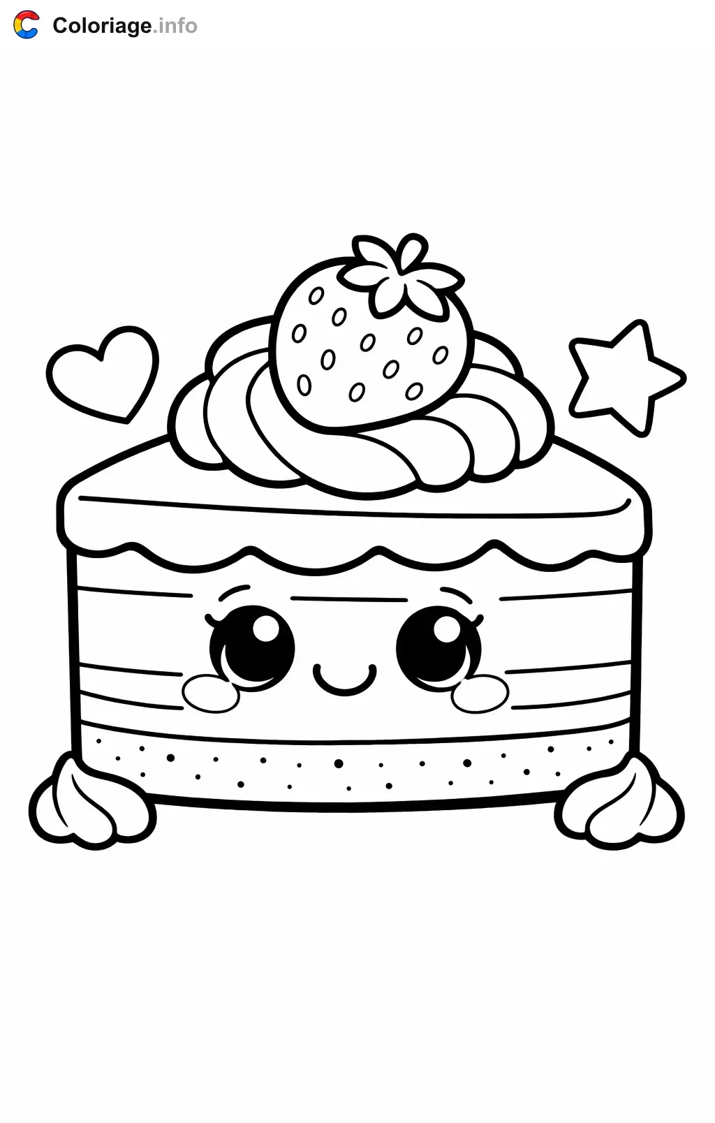 Coloriage Pâtisserie variante - Pâtisserie à imprimer