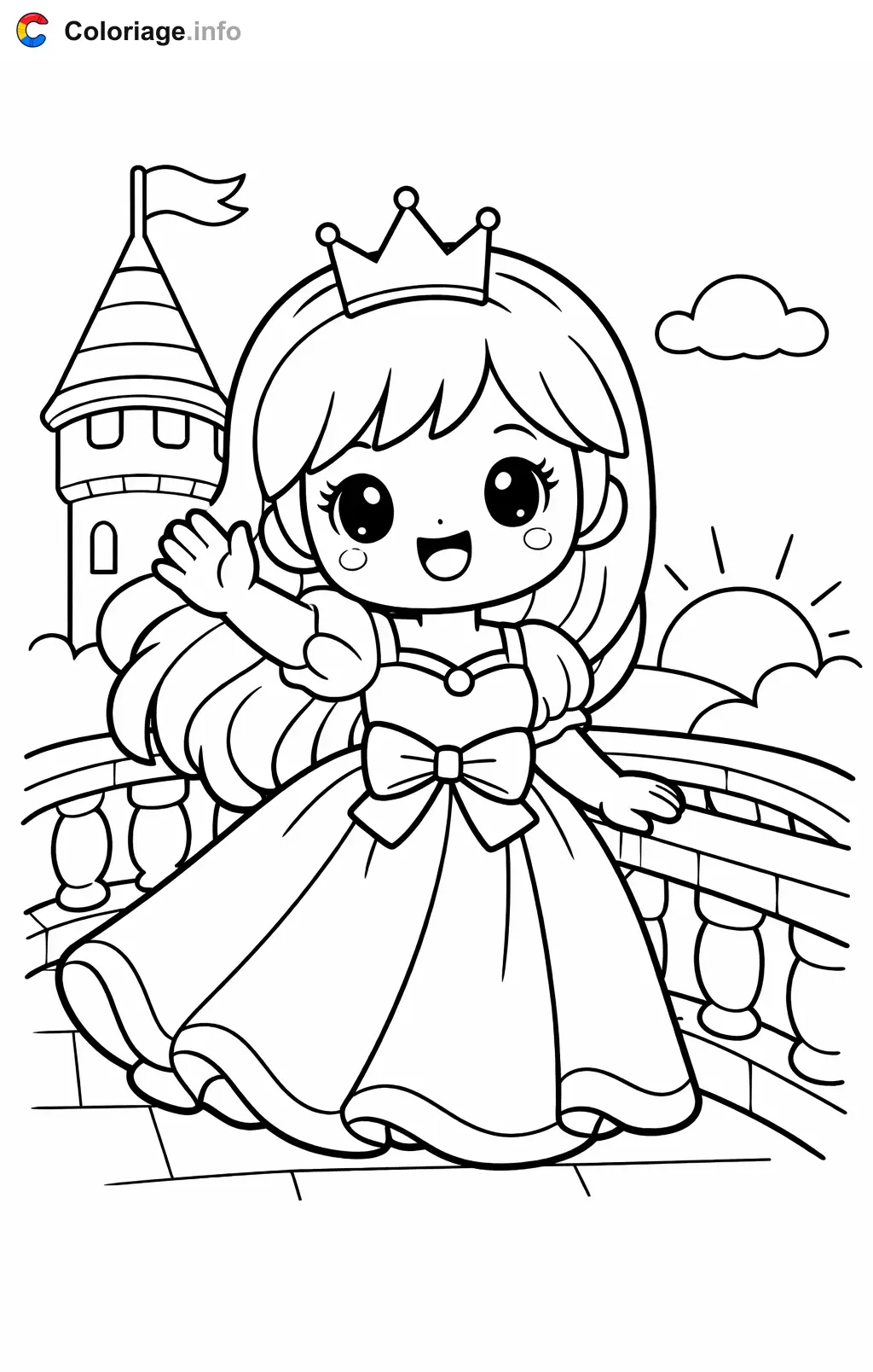 Coloriage Peach