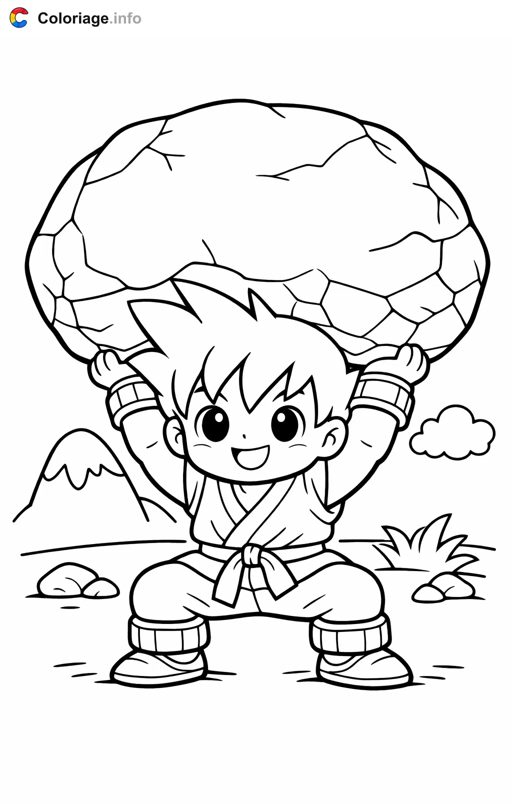 Coloriage Sangoku