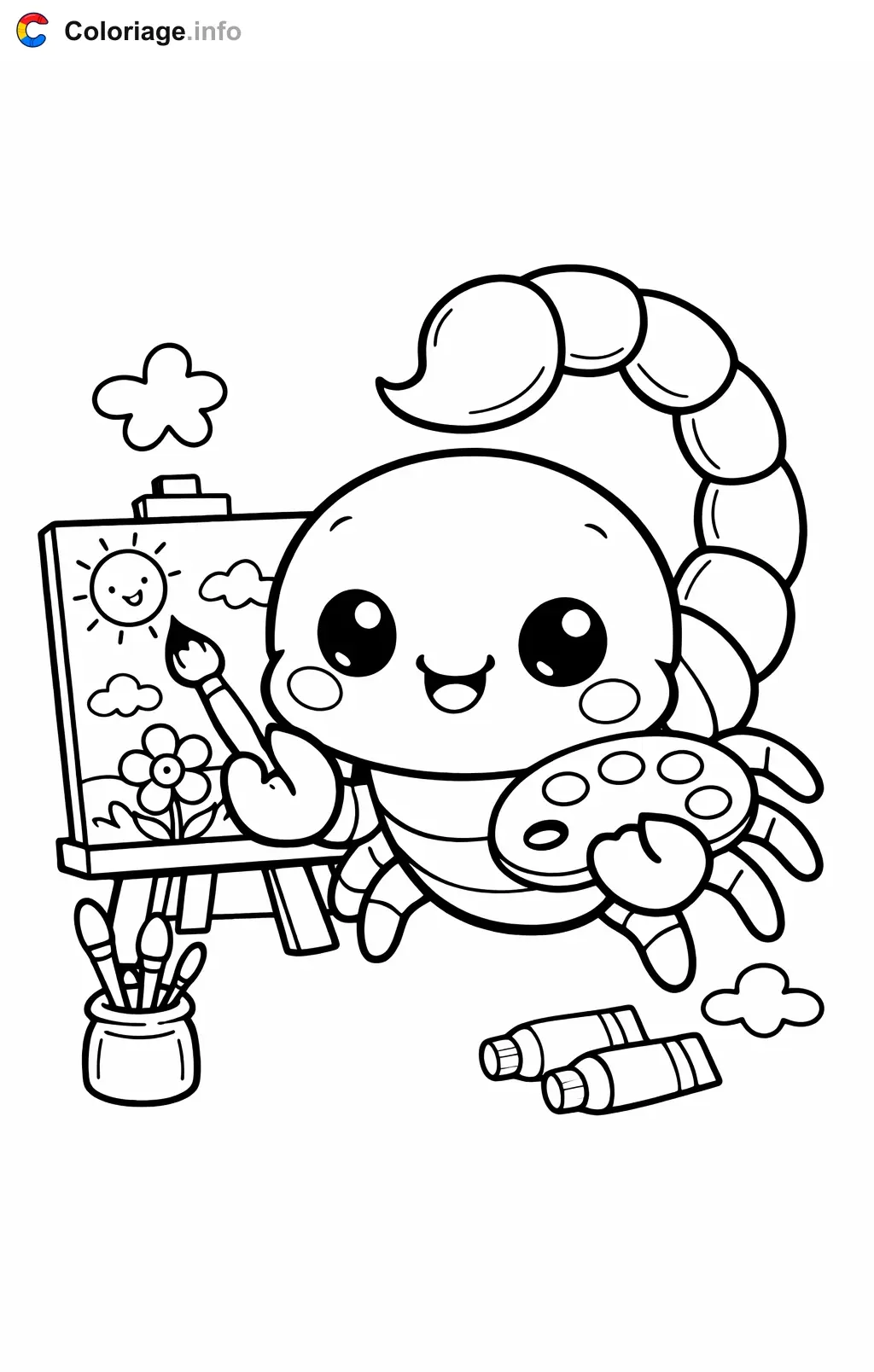 Coloriage Scorpion