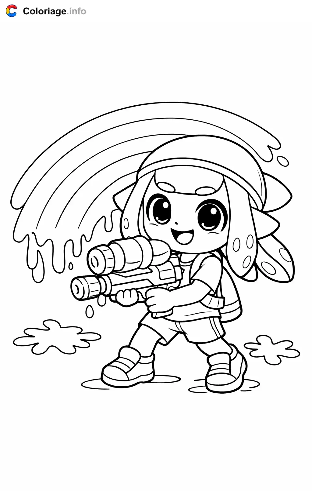 Coloriage Splatoon