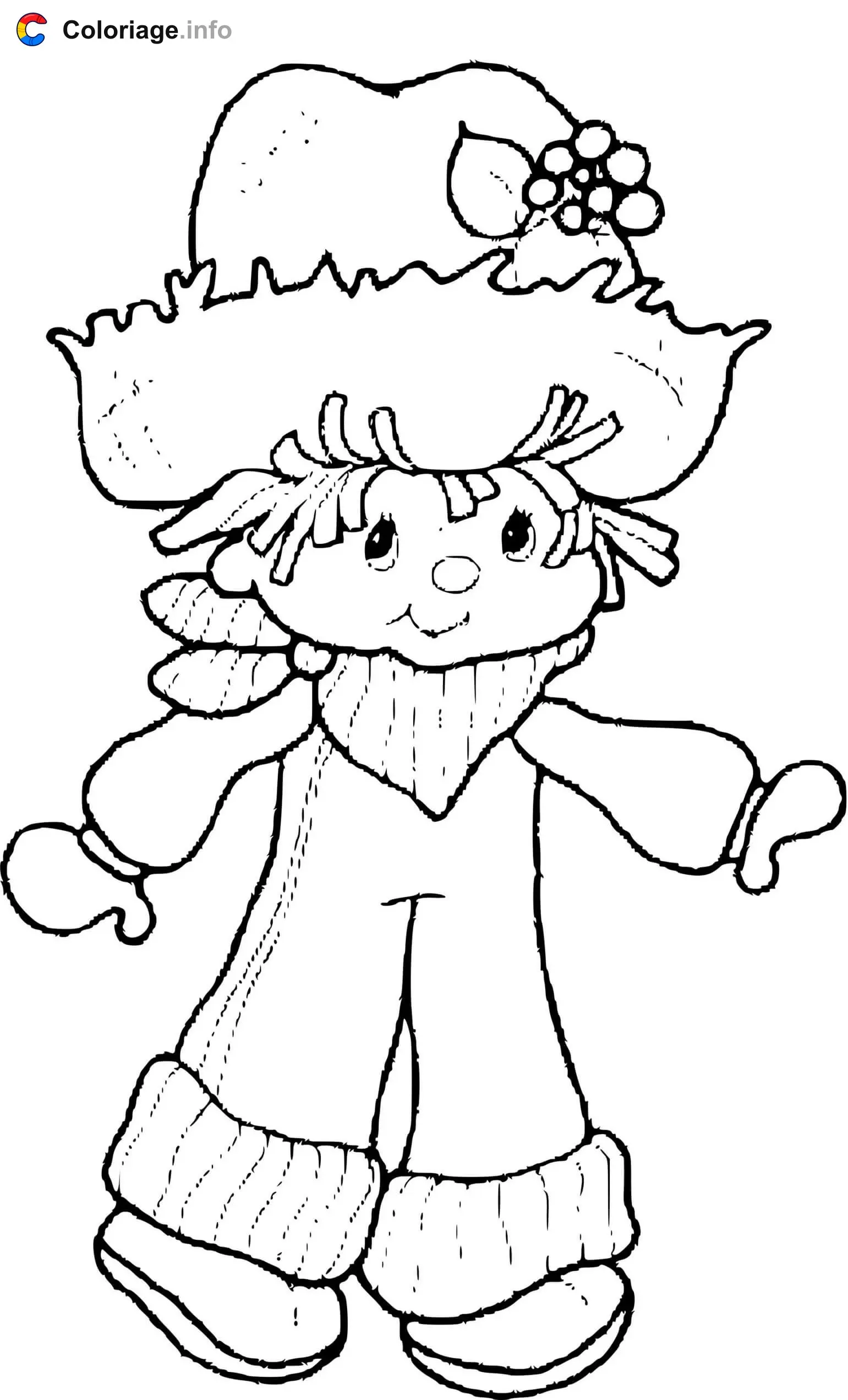 Strawberry Shortcake's Friend coloring page to print