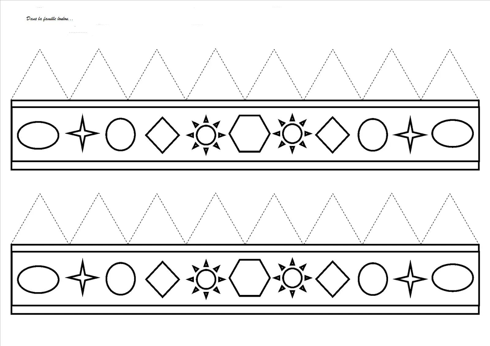 Coloriage Couronne Des Rois Petit Maternelle - Galette des rois à imprimer