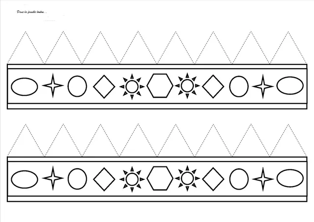 Simple King's Crown for Little Ones coloring page to print