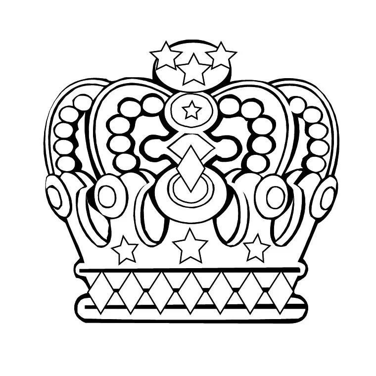 Coloriage Couronne Des Rois - Janvier à imprimer