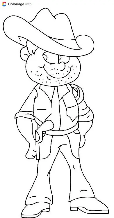 Ausmalbild Cowboy Ausmalbilder zum Ausdrucken