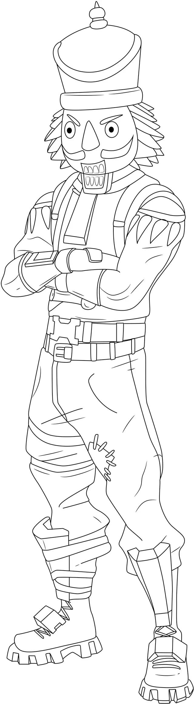 Coloriage Crackshot Fortnite Skin Hd - Fortnite à imprimer