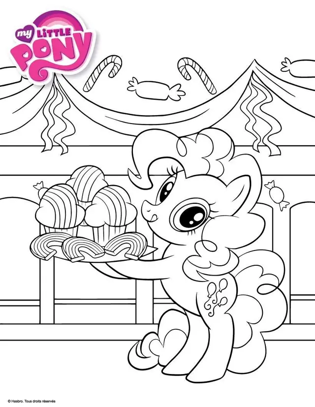 Coloriage Cupcake My Little Pony - My little pony à imprimer