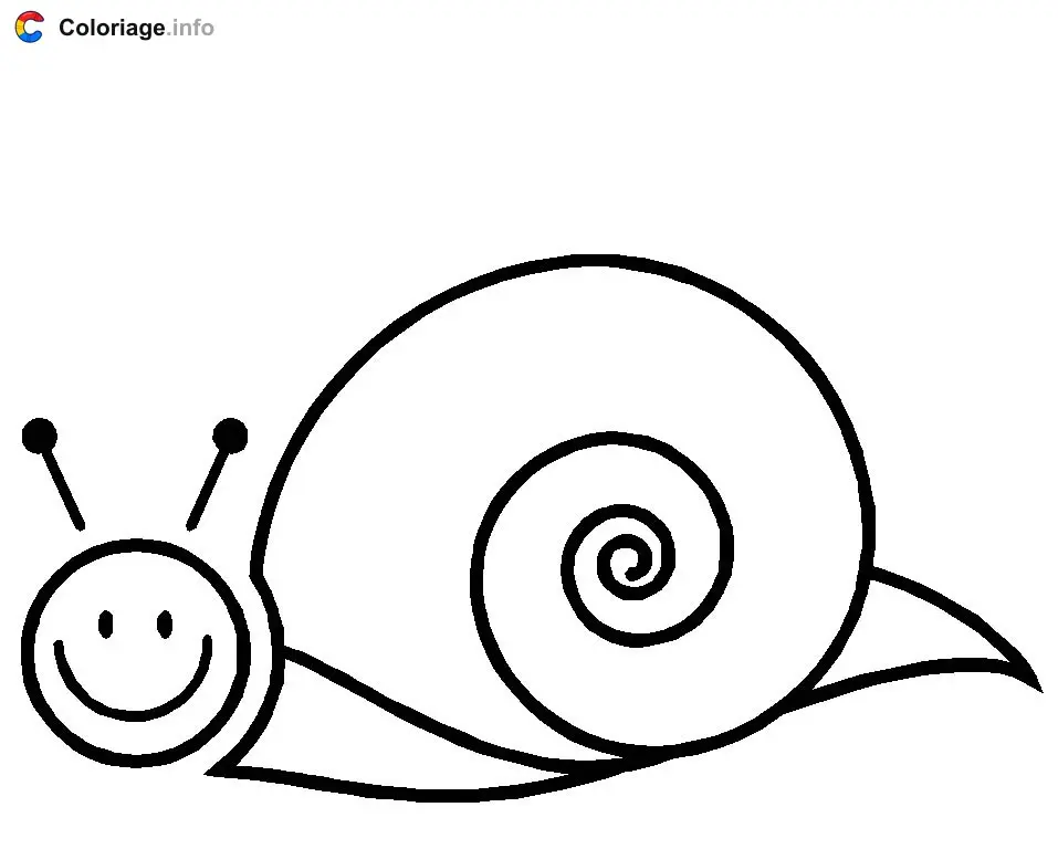 Garden Snail coloring page to print