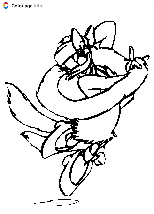 Daisy Dancing coloring page to print