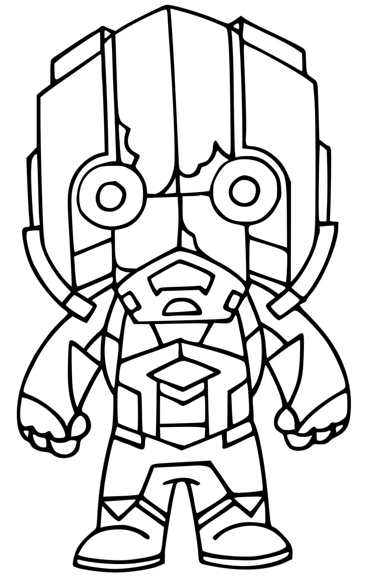 Dark Vertex Fortnite Skin coloring page to print