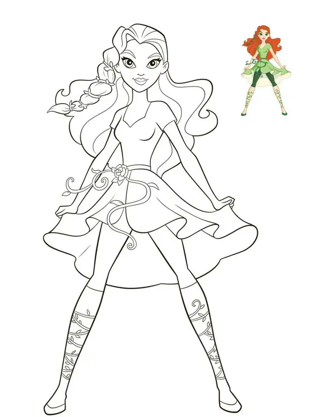 Coloriage Dc Super Hero Girl - DC Super Hero Girls à imprimer