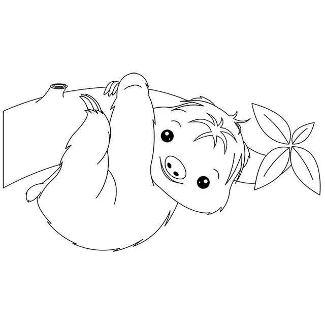 Disegno di Cucciolo di bradipo da stampare